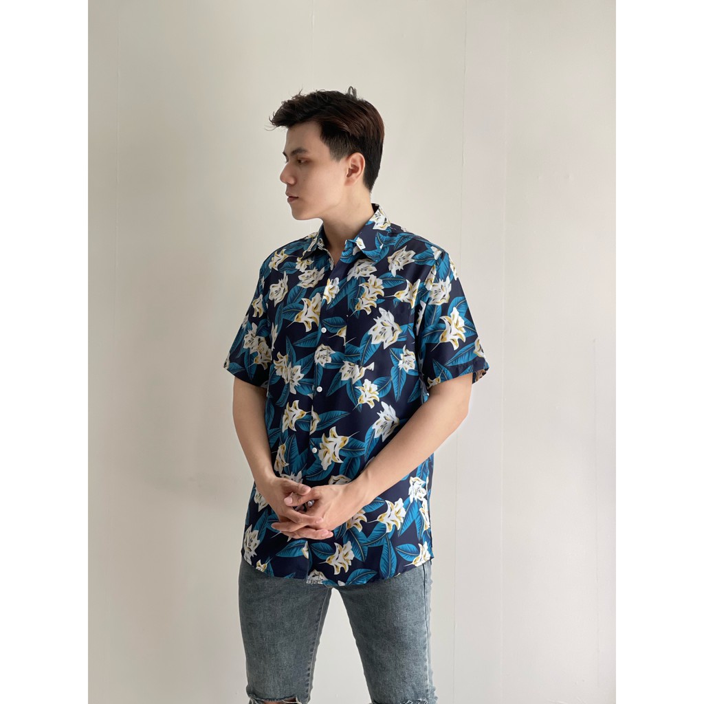 ÁO SƠ MI FORM RỘNG DÀNH CHO NAM HOẠ TIẾT ĐỘC LẠ/  CÓ ĐẦY ĐỦ SIZE