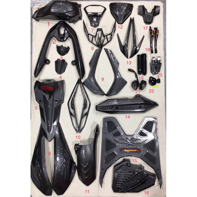 Ốp Trang Trí VARIO 2018->20 Carbon