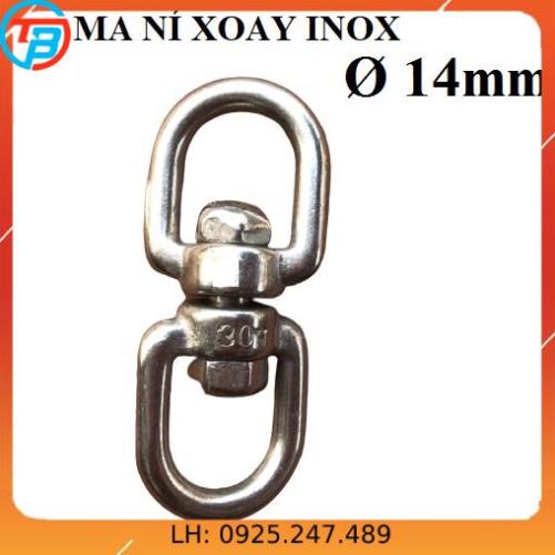 Ma ní Xoay INOX 304 [Phi 14mm] CÁP THÉP Thái Bình VinàN