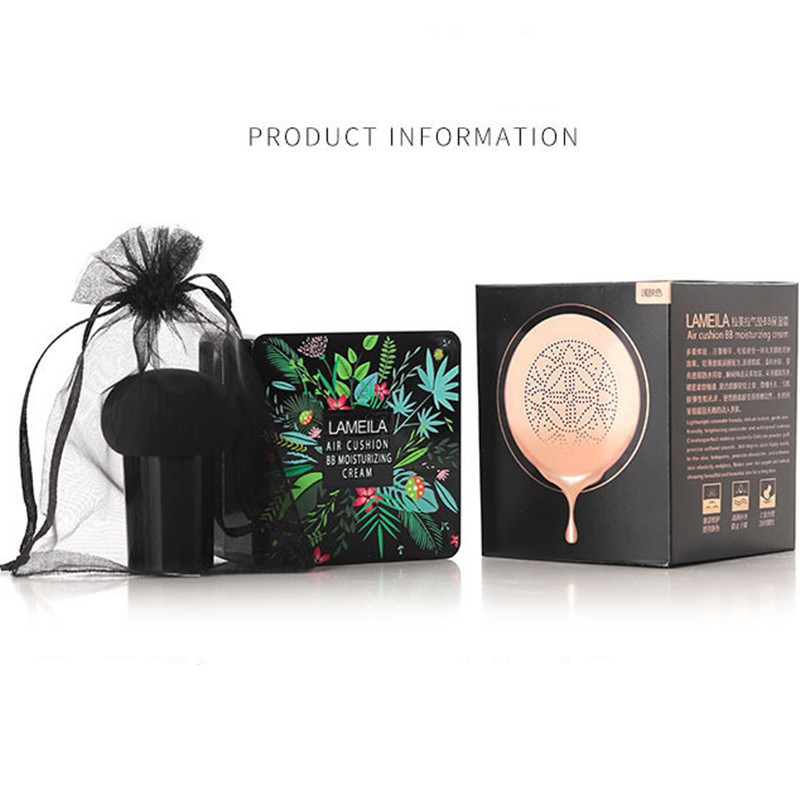 (Hàng Mới Về) Kem Bb Air Cushion Che Khuyết Điểm Chống Thấm Nước Kèm Cọ Đầu Nấm | BigBuy360 - bigbuy360.vn