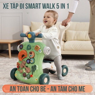 Xe tập đi baby walker cho bé từ 4 tháng biến đổi 5 chức năng có khóa bánh an toàn