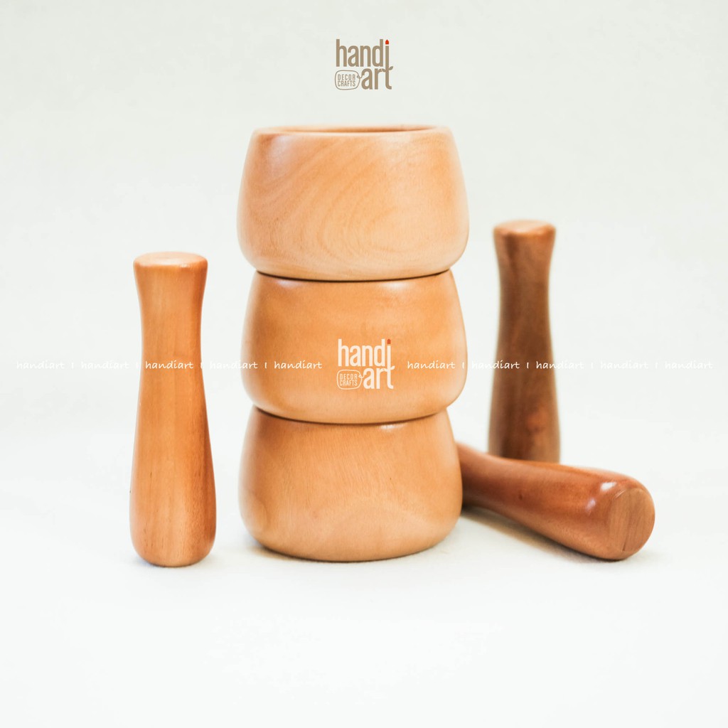 Bộ chày giã cối gỗ hiện đại- mortar pestle | BigBuy360 - bigbuy360.vn