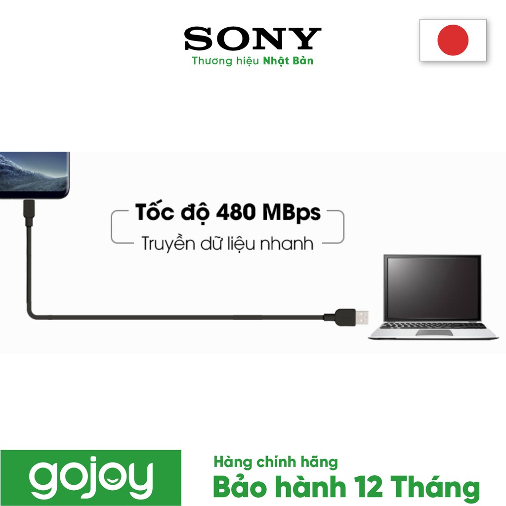 Cáp TYPE C 1,5 m SONY CP-AC150/BC WW Màu Đen - Bảo hành 12 tháng chính hãng