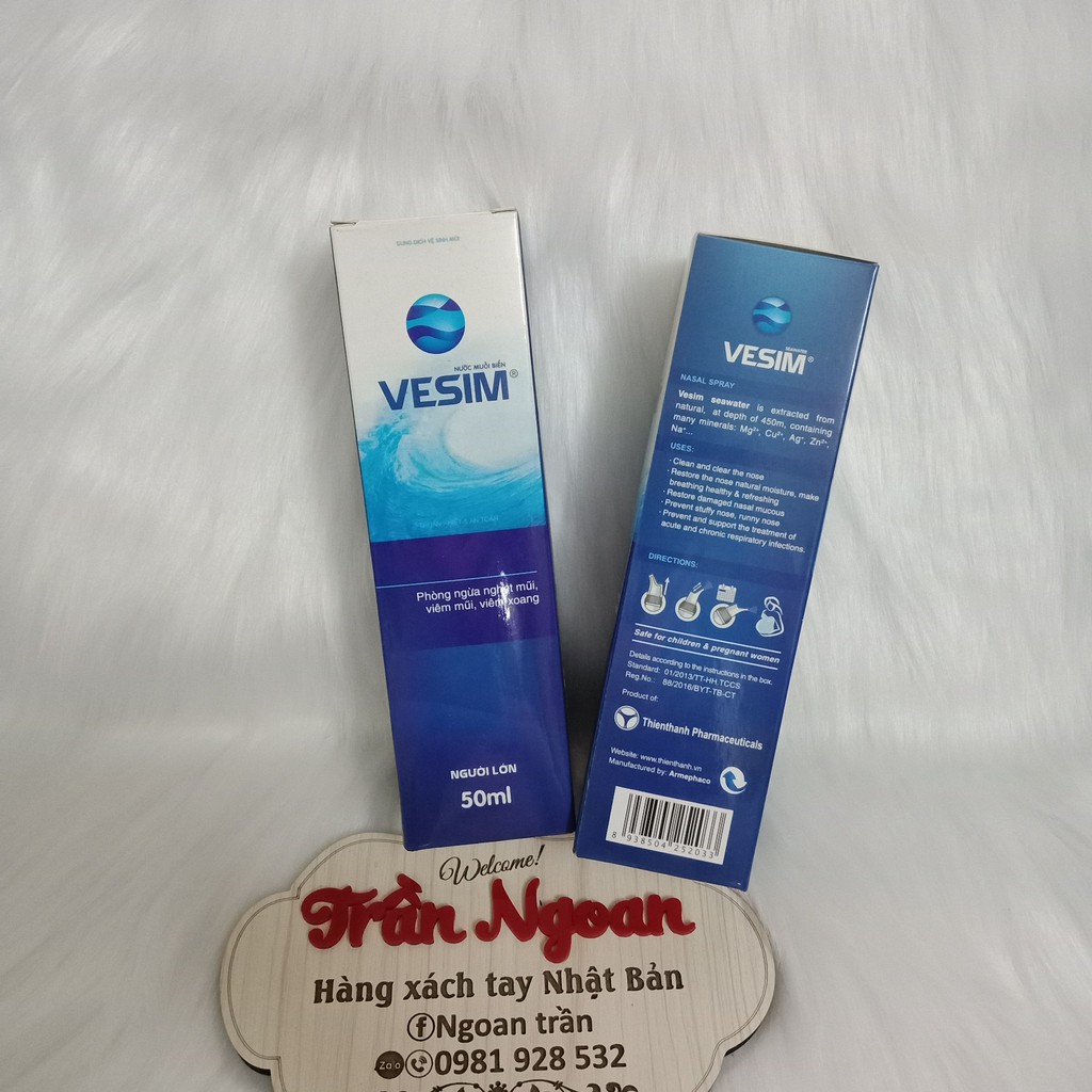 Vesim nước muối biển vệ sinh mũi