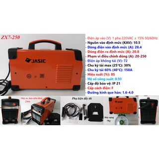 Máy hàn Jasic 250A siêu khỏe - JS250A255 máy hàn công trình