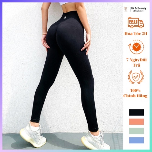 Quần chun mông tập gym nữ, quần tập legging nữ Naqiyah tabei chính hãng QCM05