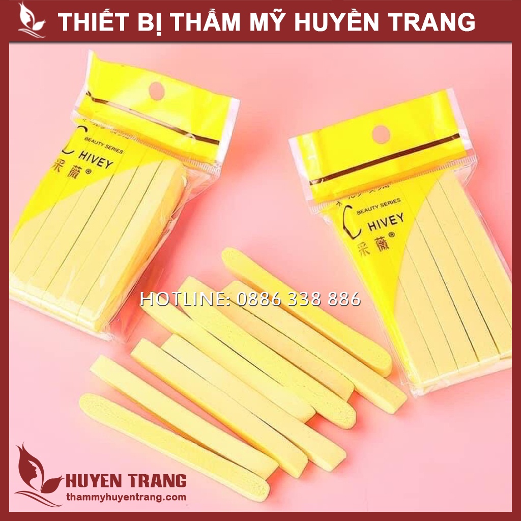 Bọt Biển Rửa Mặt Chivey, Miếng Mút Rửa Mặt Dạng Nén Hàng Chuẩn LOẠI 1 - Thẩm Mỹ Huyền Trang