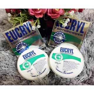 Bột tẩy trắng răng Eucryl Toothpowder Freshmint 50g