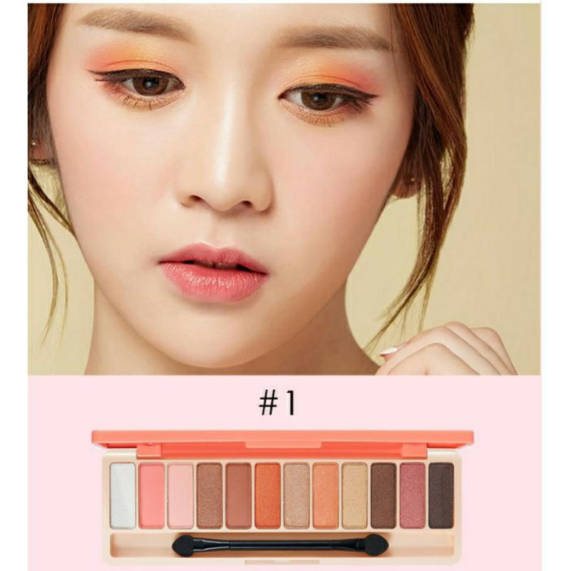 (HÀNG CHÍNH HÃNG) Phấn Mắt 12 Ô Màu Lameila Play Color Eyes Kèm Cọ Trang Điểm nv1