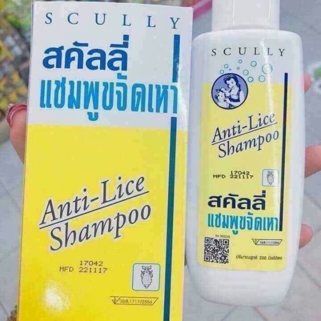 Dầu gội chấy (chí) SCULLY Anti Lice Shampoo (Thái Lan)