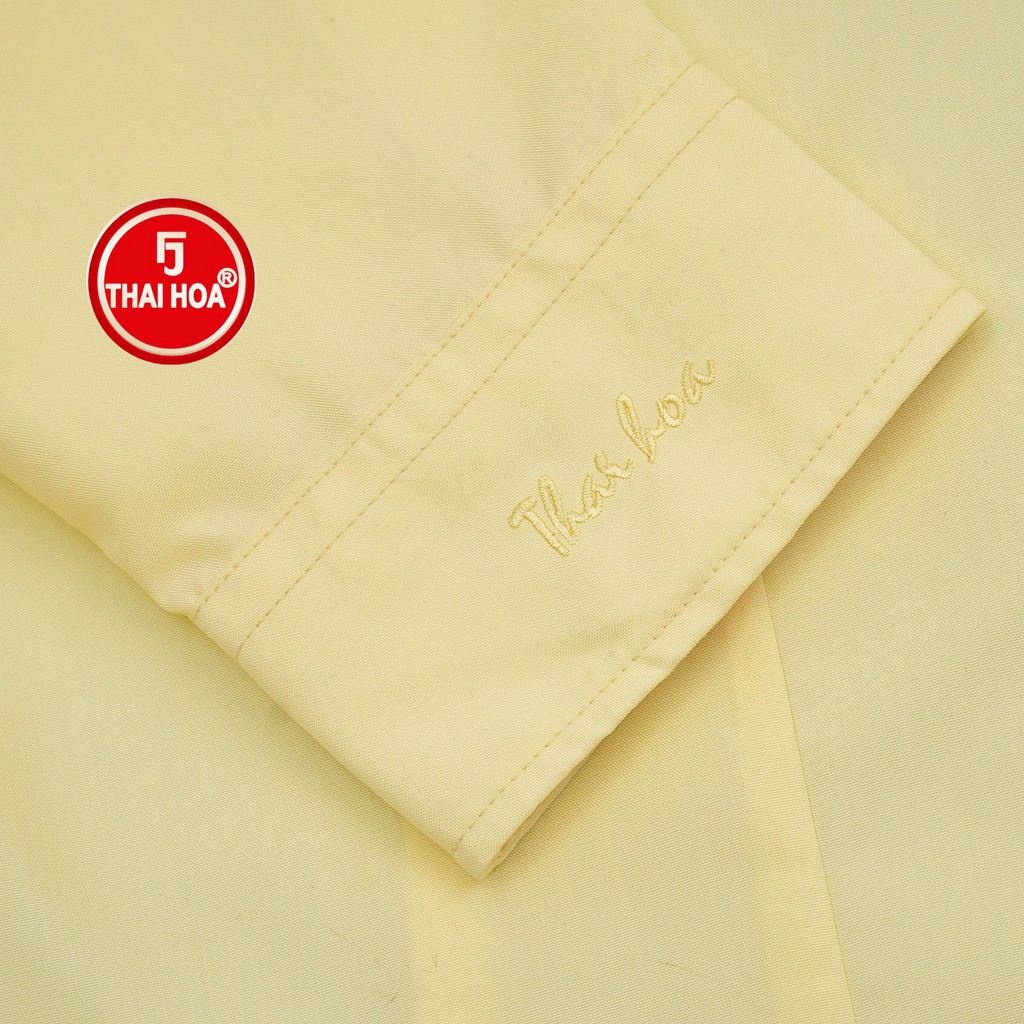 Áo sơ mi nữ Thái Hòa 047-02-01 vải cotton thoáng mát màu vàng