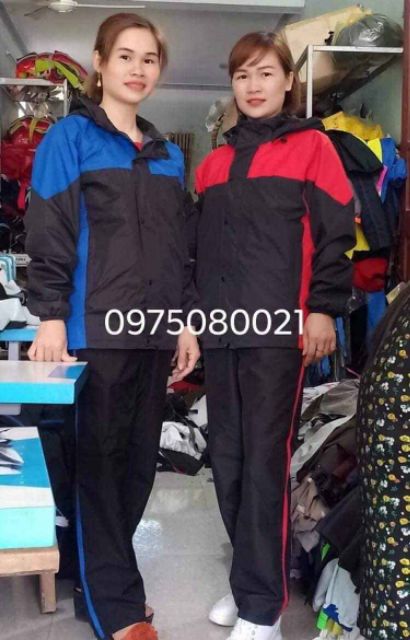 (MŨ RỜI) ÁO MƯA BỘ SIÊU CHỐNG THẤM