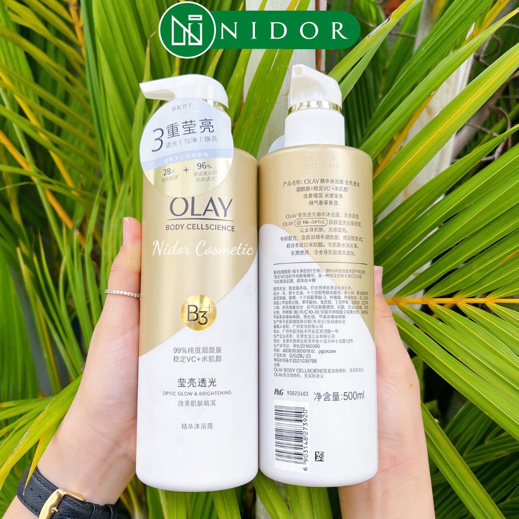 Sữa Tắm OLAY Vitamin B3 Dưỡng Trắng Da Bản Nội Địa Trung 500ml