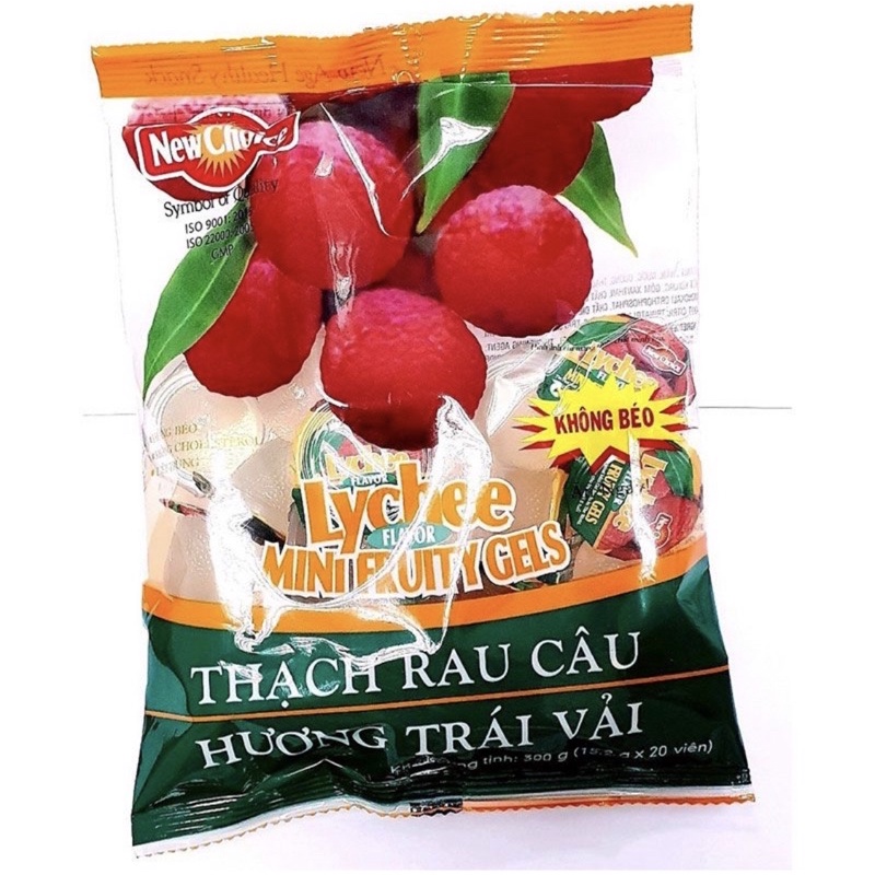 Thạch rau câu hương trái vải NewChoice gói 300g