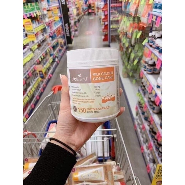 MILK CANXI BONE CARE BIOISLAND 150 Viên- CANXI SỮA