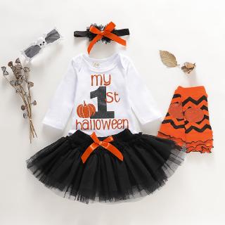 Set đồ phong cách Halloween xinh xắn cho bé gái