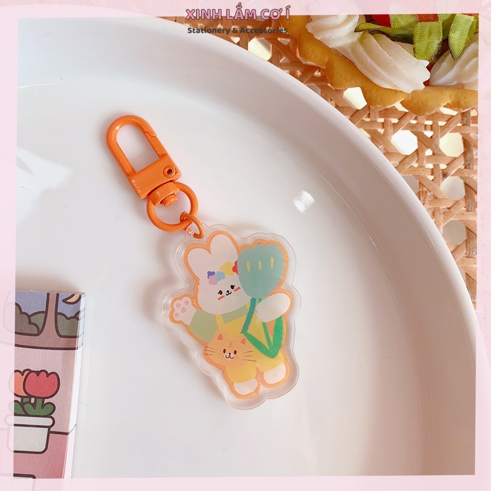 Móc Khóa Keychain Hoạt Hình Siêu Đáng Yêu Với Móc Khóa Màu Sắc [Xinh Lắm Cơ Í]