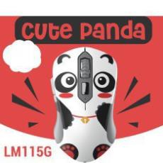 CHUỘT KHÔNG DÂY DAREU LM115G MULTI COLOR CUTE PANDA