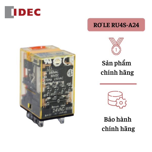 Rơ le trung gian 14 chân IDEC RU4S