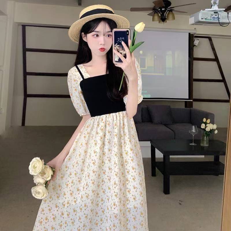váy xanh bơ đầm dài đầm tay phồng váy hoa nhí vintage váy tiểu thư sang chảnh đầm 2 dây nữ đầm cổ vuông đầm hở lưng đầm bigsize nữ váy nữ xinh váy đi chơi đầm đi tiệc đầm nữ