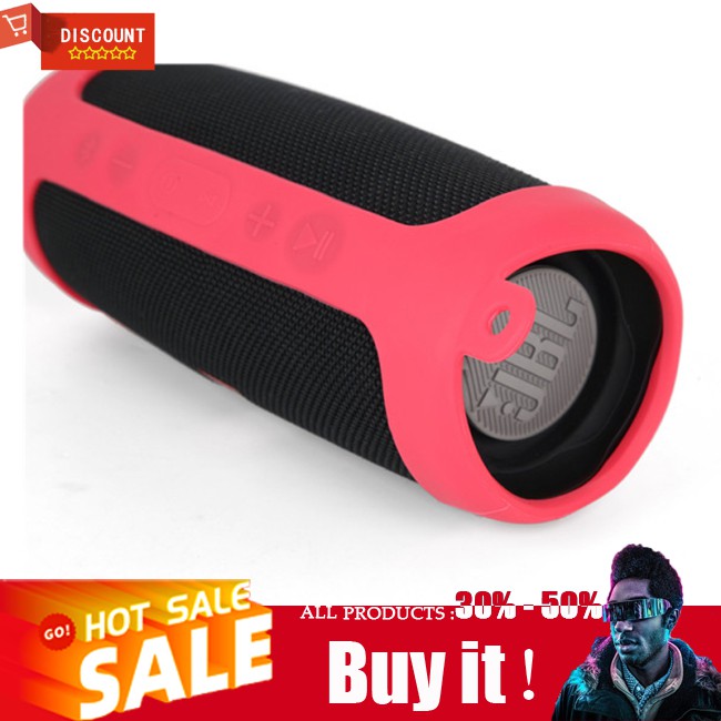 ☪ Silicone Protection Case for JBL Charge 4 Portable Waterproof Wireless Bluetooth Speaker