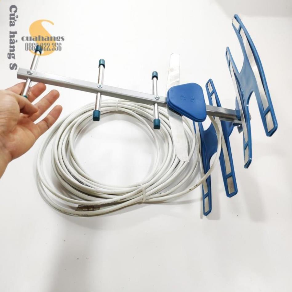 Anten tivi thông minh thu sóng DVB T2 truyền hình mặt đất kèm dây T24G - Bắt sóng khỏe