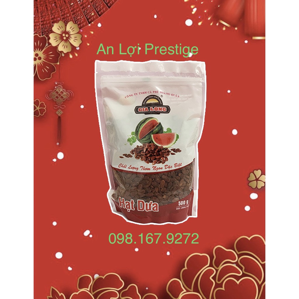HẠT DƯA / BÍ / HƯỚNG DƯƠNG hiệu Gia Long túi 500g  loại đặc biệt