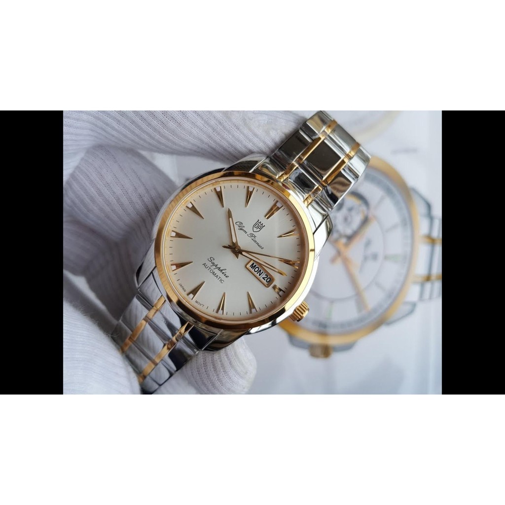 Đồng hồ nam mặt kính sapphire Olym Pianus OP990-05AMSK trắng
