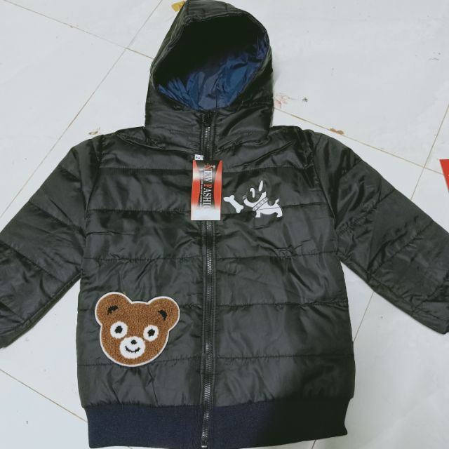 Áo phao bé hình gấu 60k