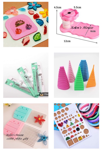 Dụng cụ Quilling căn bản nhiều mẫu
