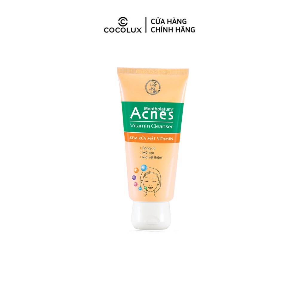 Kem rửa mặt Acnes Vitamin 100g Cocolux