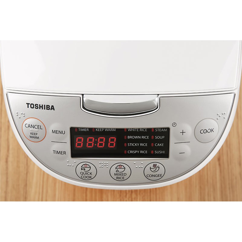 [Mã ELMS5 giảm 7% đơn 300K] Nồi cơm điện tử Toshiba RC-18DH 1.8L và RC-10DH 1.0L, hàng công ty BH điện tử 12 tháng | BigBuy360 - bigbuy360.vn