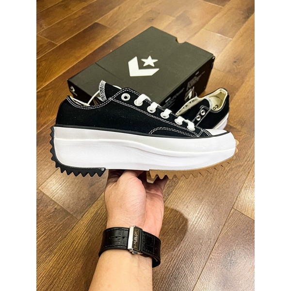 (Loli Store) Giày CVS x JW Anderson Run Star Hike - Đen - Thấp cổ - Chất lượng tiêu chuẩn
