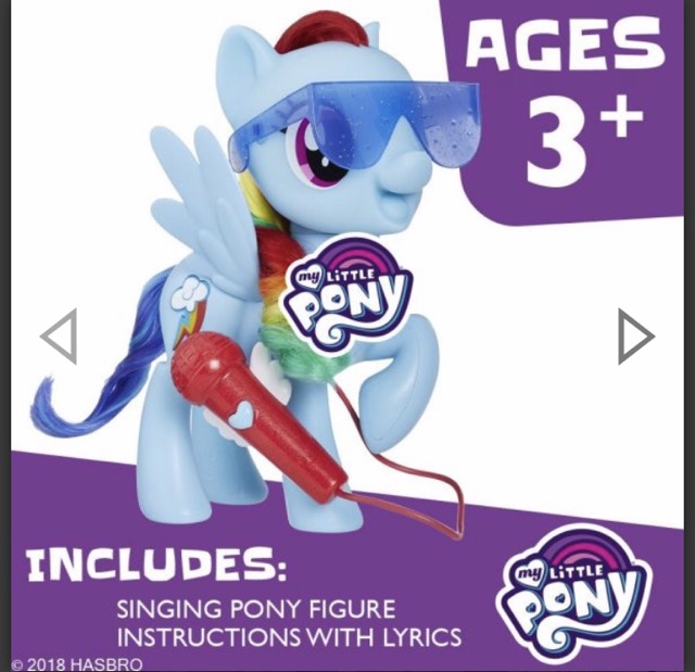 Đồ chơi ngựa Pony karaoke, song ca cùng bé, hiệu Rainbow Dash chính hãng Hasbro Mykingdom