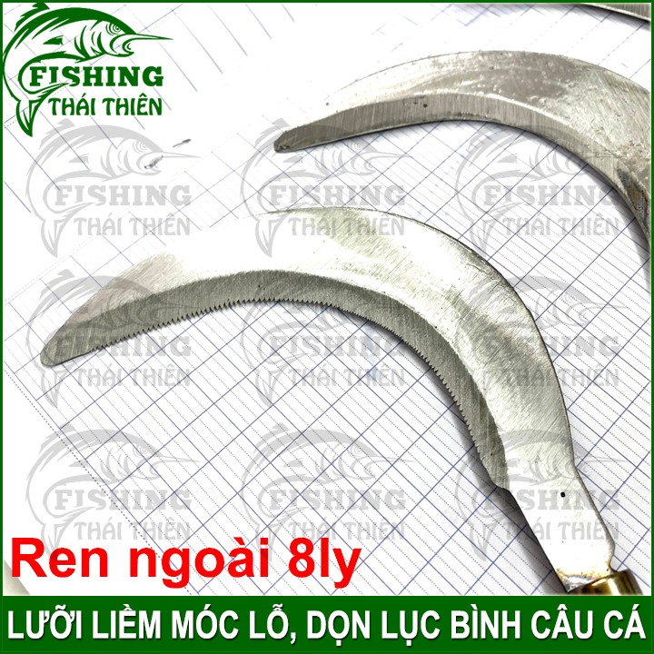 Lưỡi liềm, móc cỏ dọn lục bình, móc lỗ câu cá