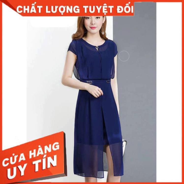 Kho sỉ Bán buôn Đầm phối chiffon lót lụa cao cấp ❤️FREE SHIP❤️  giá rẻ ❤️FREE SHIP❤️ hàng đẹp