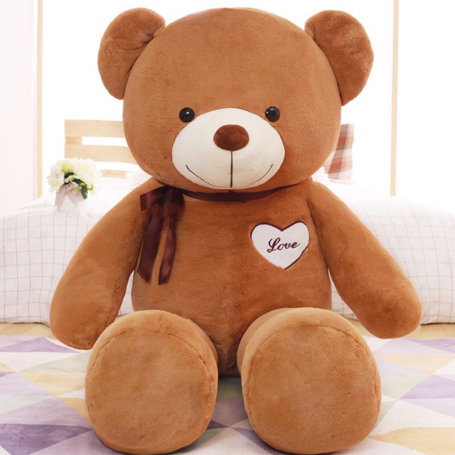 - Teddy áo Love Màu Nâu Đậm