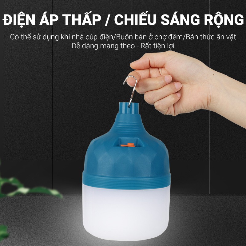 [GIÁ RẺ NHẤT] Đèn LED cao cấp Q021 siêu sáng, sạc tích điện, có móc treo rất tiện lợi, chất liệu nhựa độ bền cao