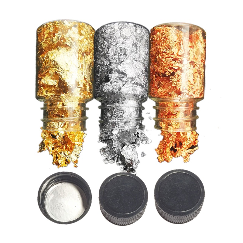 Cuộn Giấy Foil Foil Lấp Lánh Màu Vàng / Bạc Làm Móng Nghệ Thuật DIY