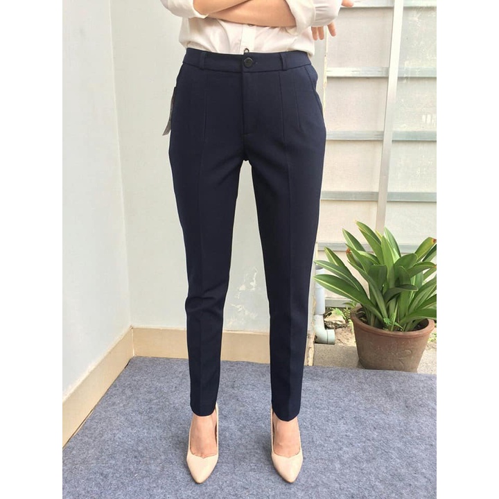 Quần Tây Học Sinh Sinh Viên, Dáng Cơ bản Lưng Cao Ngang Rốn, Vải Tuyết Mưa cao cấp có Bigsize 85KG