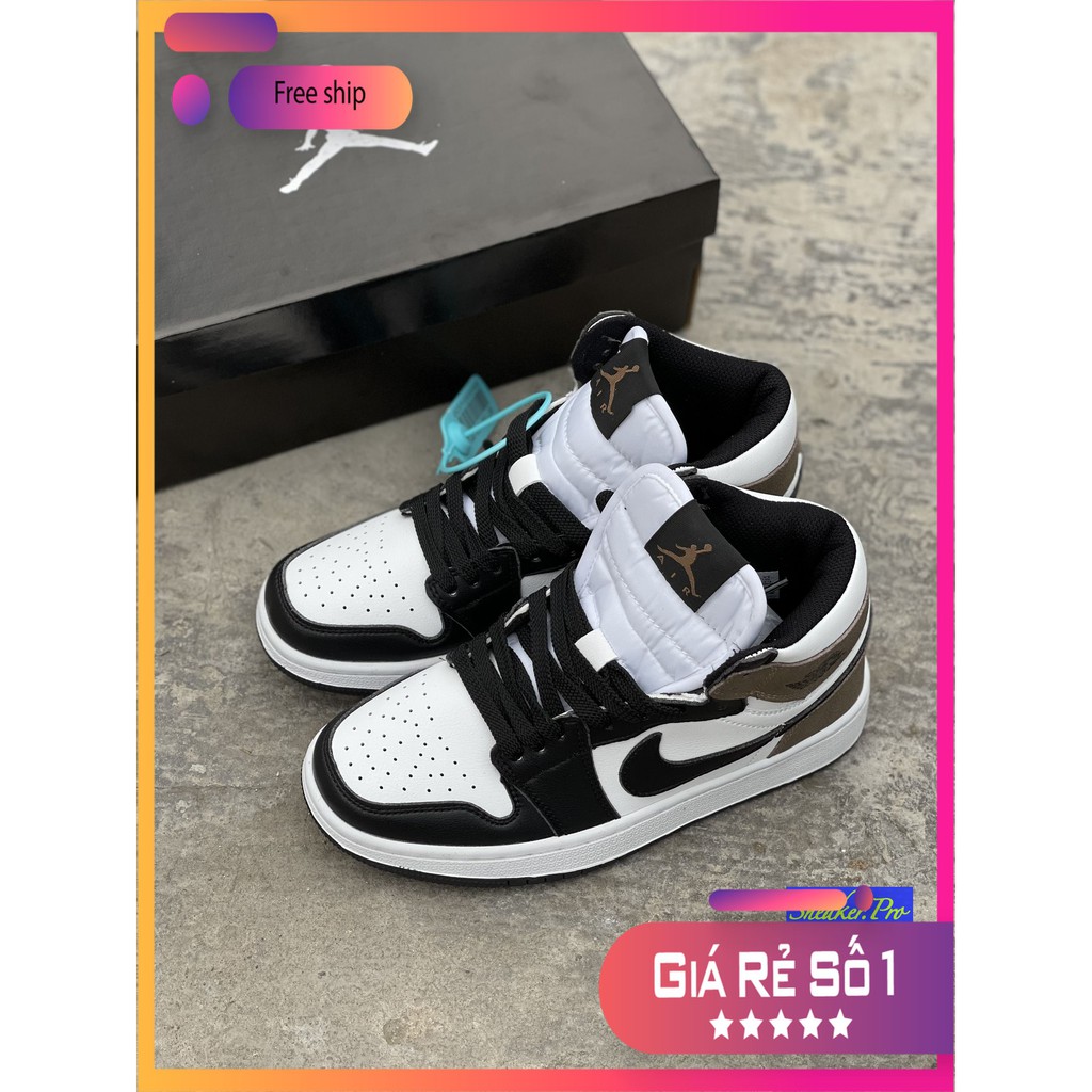 (FULL BOX + QUÀ TẶNG) Giày thể thao AIR JORDAN 1 RETRO HIGH Nâu đen siêu đẹp dành cho nam và nữ | WebRaoVat - webraovat.net.vn