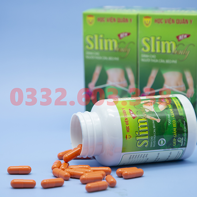 Giảm Cân Slim Body New - Học Viện Quân Y (Hộp 100 viên)