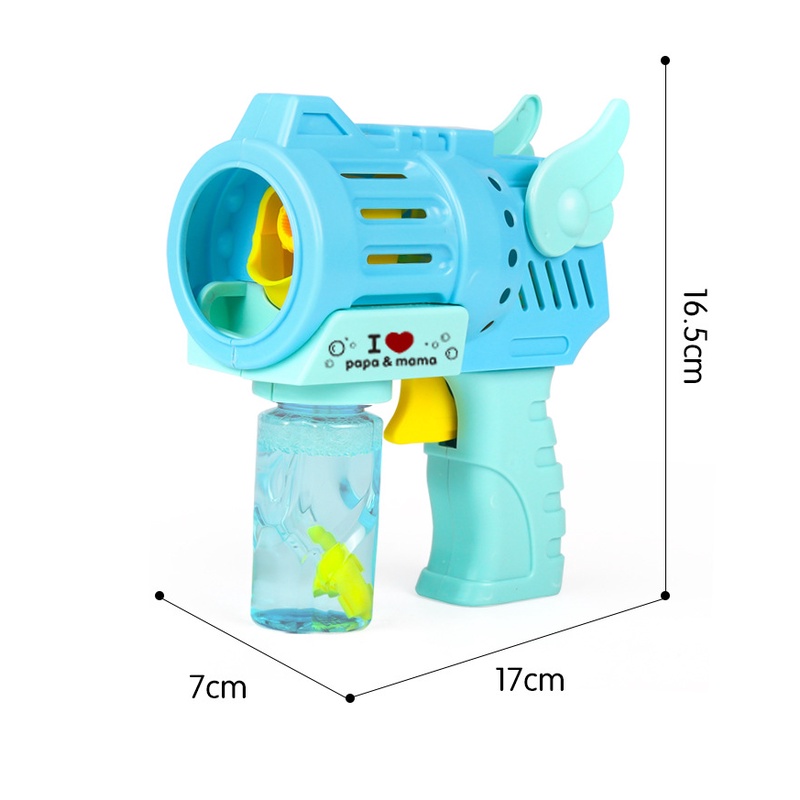 Súng bắn bong bóng xà phòng pikabu sung bong bong cho mẹ và bé vui chơi deco quay tiktok chạy CƠ