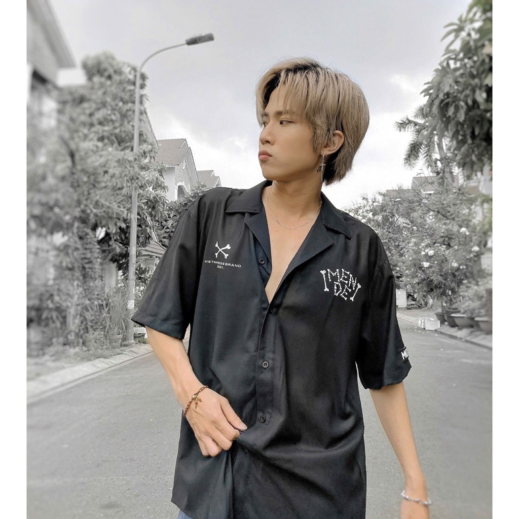 [Mã INCU50 giảm 50k đơn 250k] MENDE - Pirate Shirt - Áo sơ mi tay ngắn MENDE chính hãng | BigBuy360 - bigbuy360.vn