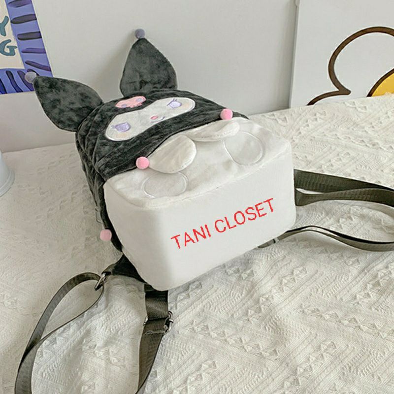Ba lô - Túi xách Kuromi Lông Nhung Mềm Mịn