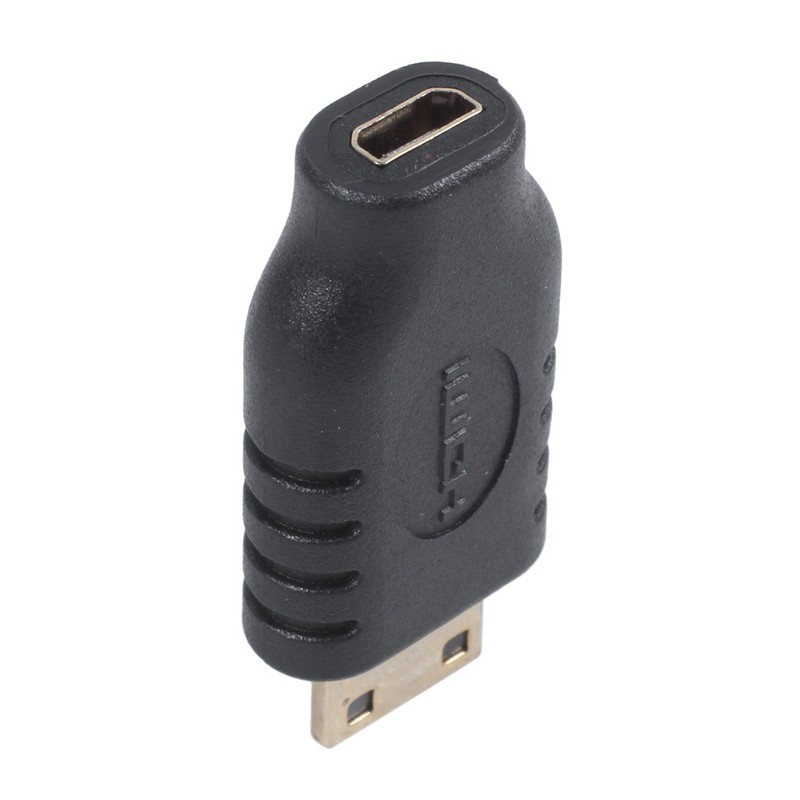 Micro HDMI Type D Female to Type C Mini HDMI Male F/M Adapter Black