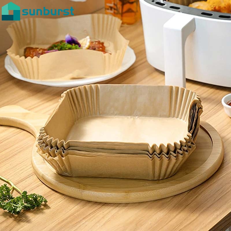 Set 30/50/100 Giấy Lót Nướng Bánh/Nướng Bbq Không Dính Chống Nước Chống Dầu Dùng Một Lần