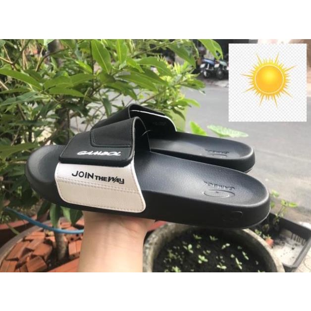 Dép Gambol Thái Lan 43106 Quai Ngang Nam Nữ - Đen