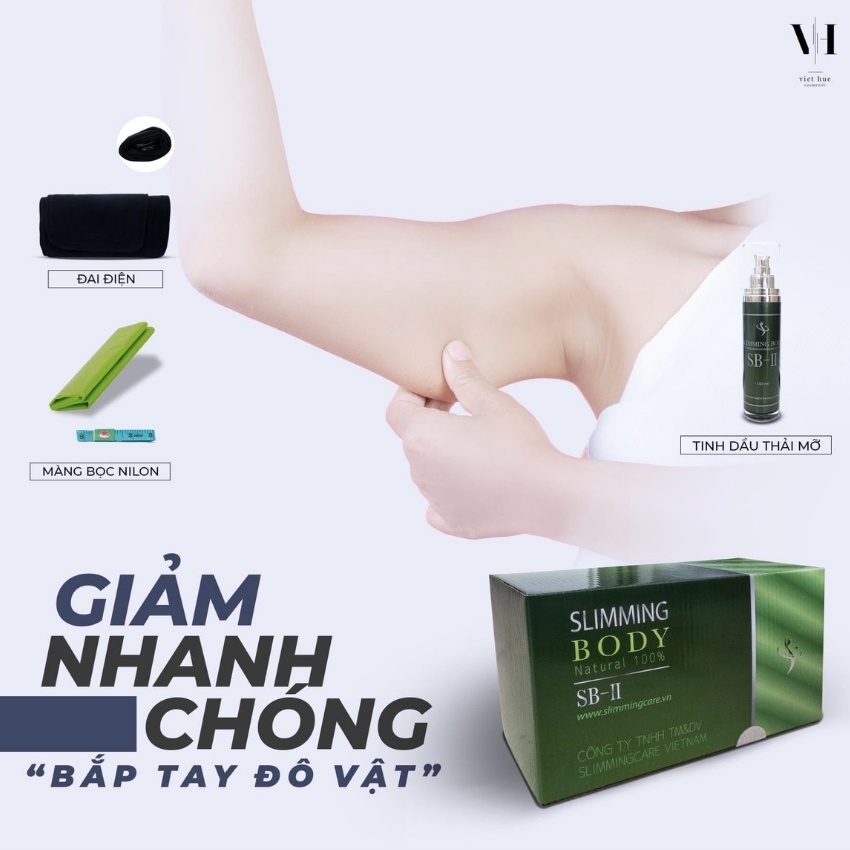 Bộ Đai Ủ Điện Slimming Body SB-II Tinh Dầu Nóng Đánh Mỡ Siết Eo Định Hình Bụng Hồ Ngọc Hà