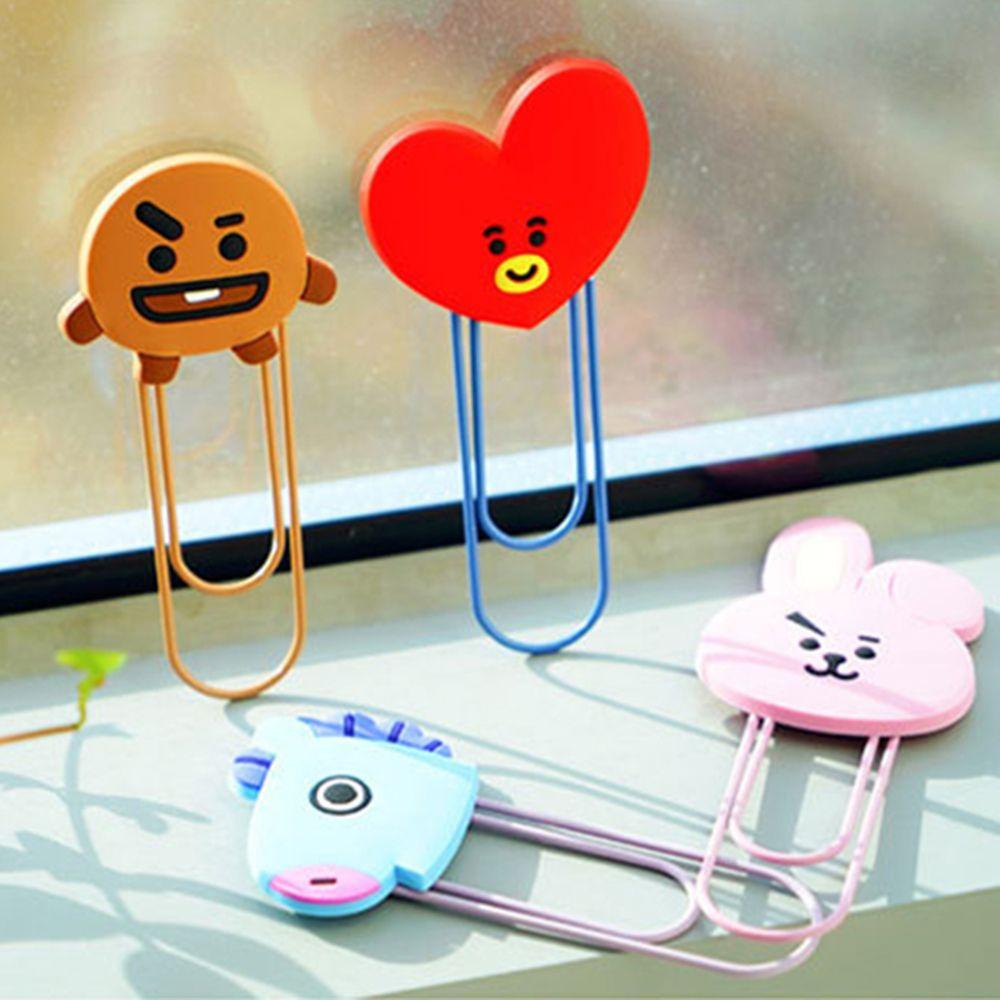 Kẹp Giấy Kim Loại Họa Tiết Hoạt Hình Nhóm Nhạc BTS